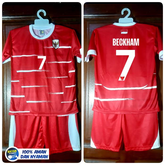 BECKHAM PUTRA SETELAN TIMNAS ANAK LAKI LAKI | JERSEY SEPAK BOLA 5 SAMPAI 13 TAHUN | BAJU FUTSAL ROME