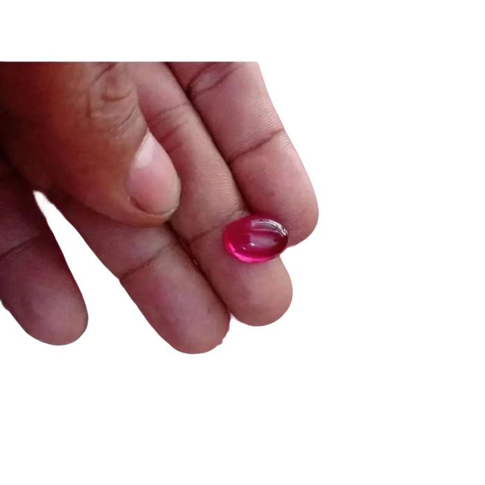 batu akik merah siem asli keras 9 shm dim 14x10 mm