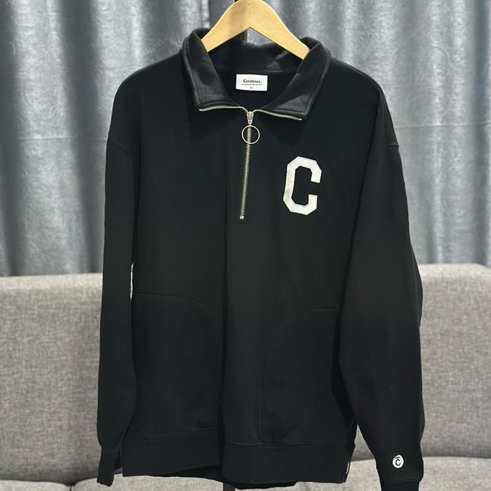 Covernat Half Zipper Black