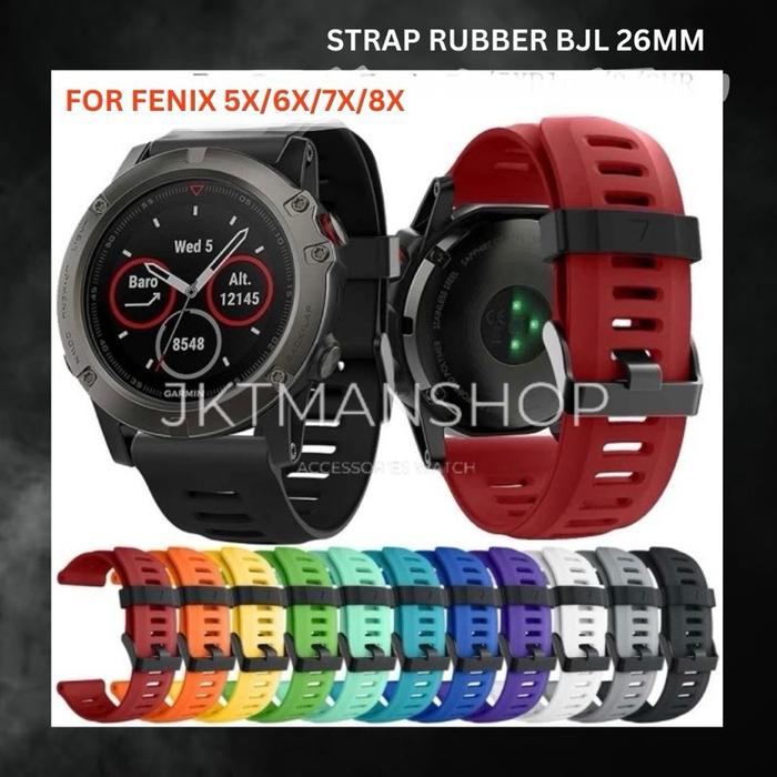 Strap Tali Jam For Garmin Fenix 3 5X 6X 7X 8X Rubber Bjl