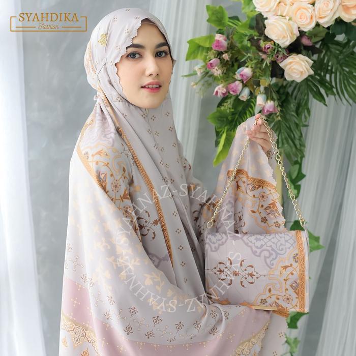 COD !! Syahdika Mukenah Dewasa Daily 2in1 Syahnaz Hawa Series