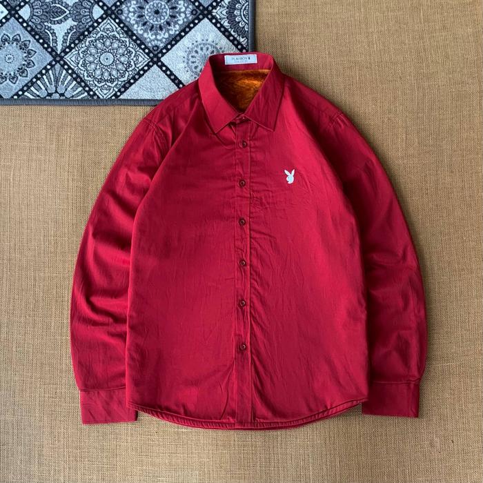 kemeja Outer Tebal Playboy size S (seperti baru) 100% original 250426E
