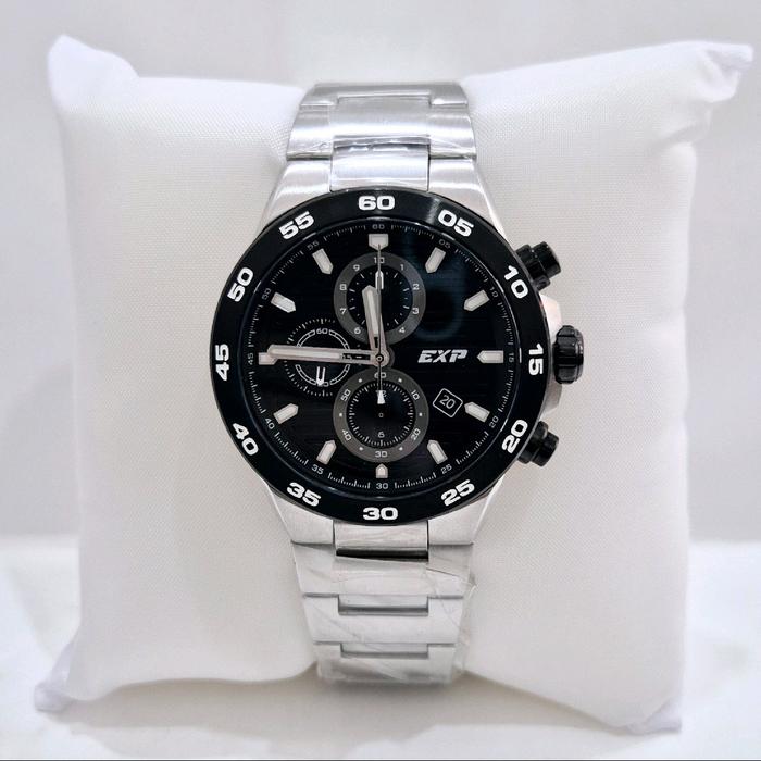Expedition E6848M Chrono Silver Jam Tangan Cowok Original