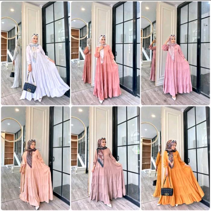 JOURNEY HANA DRESS gamis panjang Rayon