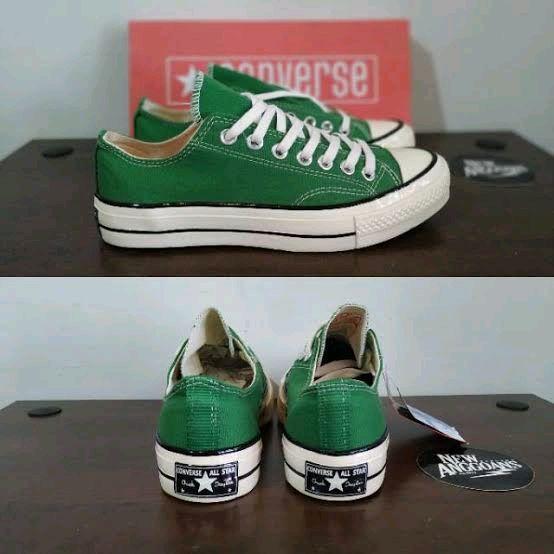 sepatu Vans dar warna hijau list putih  terbaru trendy original