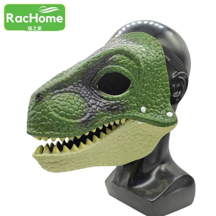 Halloween Dinosaur Mask Open Mouth Mask Latex Horror Hat Mask