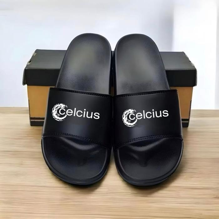 Sandal Selop Pria Wanita Celcius Karet Eva/Sandal Slide Slop UPPER LOKE SISTEM/Sandal Distro Tanpa L