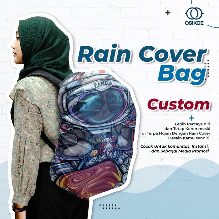 PREMIUM (READY) terjamin Rain Cover Bag / Custom / Jas Hujan Tas / Rain cover 35 - 40 liter osikoe t
