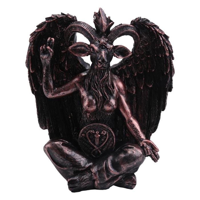 Patung gantung pintu Baphomet kambing setan pelat penjepit dekorasi