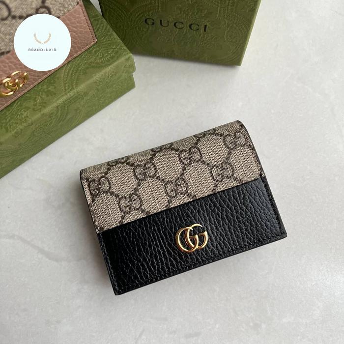 GUCCI GG SUPREME COMPACT WALLET 5CC+ZIP