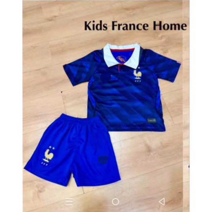 JERSEY FANS LOGO BORDIR KIDS FRANCE HOME WC 2026