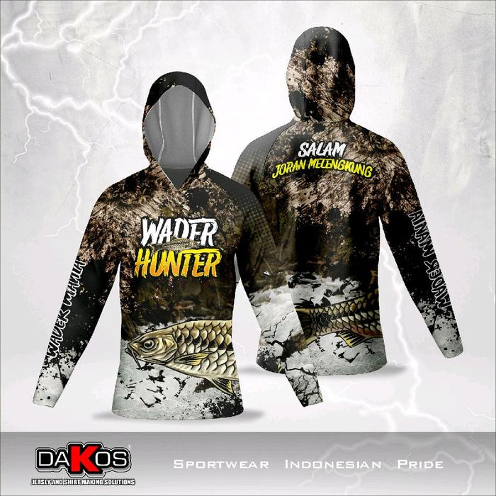 Jersey komunitas mancing ikan WADER//baju mancing ikan wader//kaos mancing ikan wader//pakaian//pria
