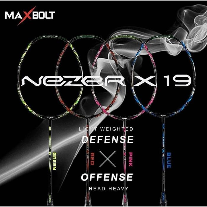 [ ORIGINAL ] Raket Badminton MAXBOLT Terlengkap Termurah WOVEN TECH 60 / 90 / Thunderbolt / NAVIGATO