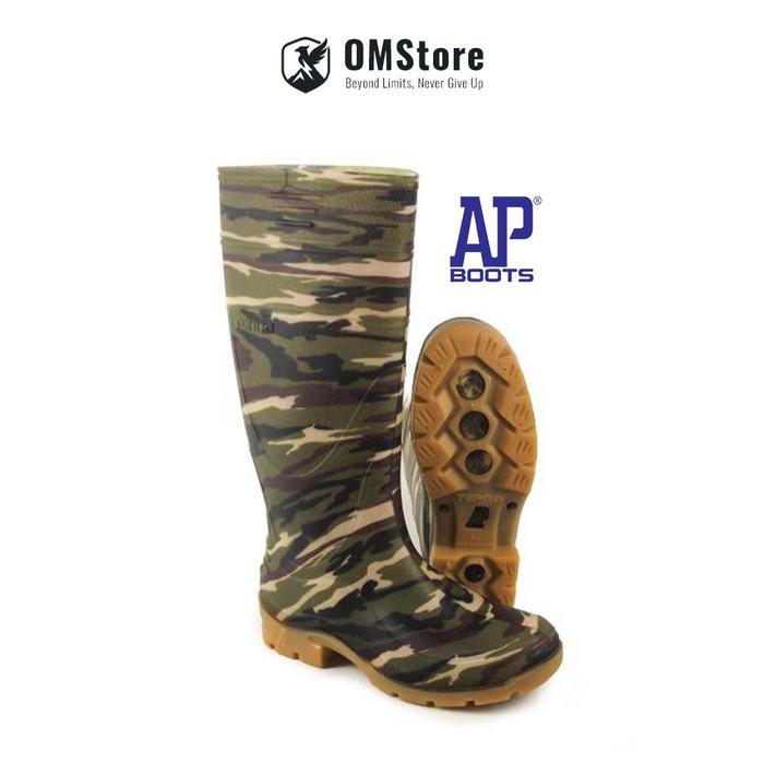 Sepatu Bot Karet Loreng Army AP Boots Terra