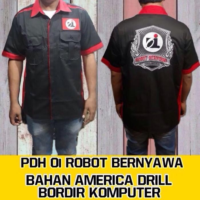 KEMEJA PDH Oi.. IWAN FALS / ROBOT BERNYAWA Bordir Pria Distro