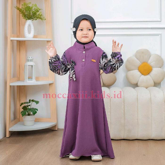 Inaya kids Set Hijab Gamis Anak Lucu Viral Terbaru Usia 1 sampai 8 Tahun Muslim Syari