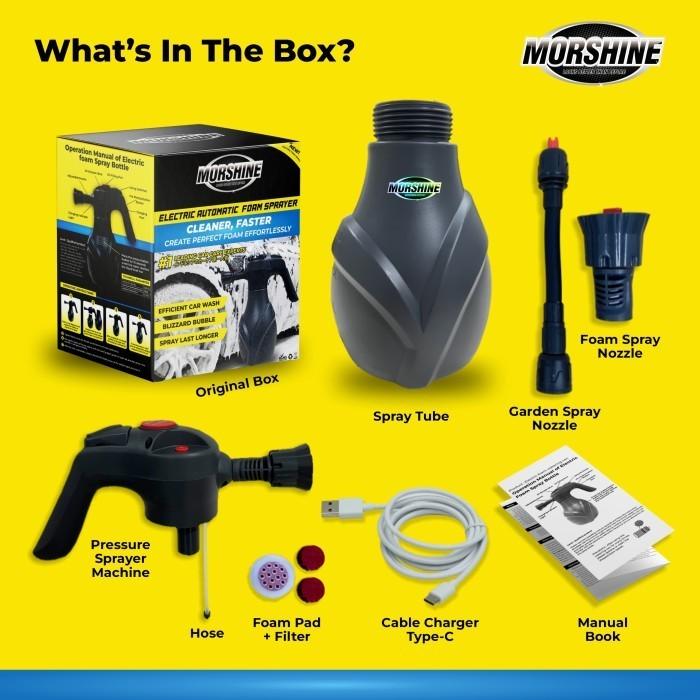 MORSHINE Electric Foam Sprayer Alat Cuci Motor Mobil Mesin Semprotan Busa Salju Snow Wash Elektrik