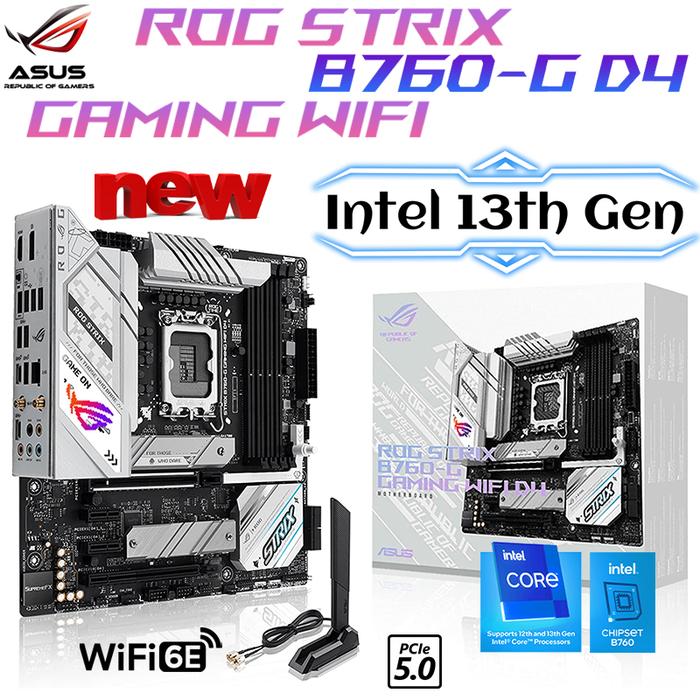 ASUS ROG STRIX B760-G GAMING WIFI D4 LGA 1700 Motherboard Support