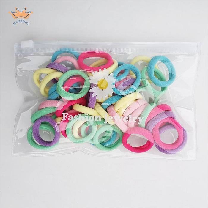 Lingkaran Rambut Anak Perempuan Merajut Handuk Lingkaran Anak Perempuan Kecil Berwarna Karet Gelang