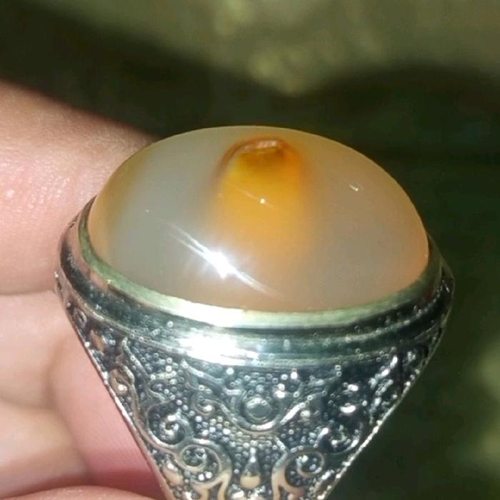 CINCIN BATU AKIK NATURAL COMBONG SUSUP SERAMBUT