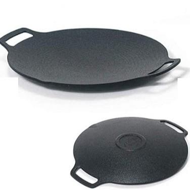 { COD } Wajan gagang Konduksi panggangan jumbo 34cm Wajan Besi BBQ Korea anti lengket