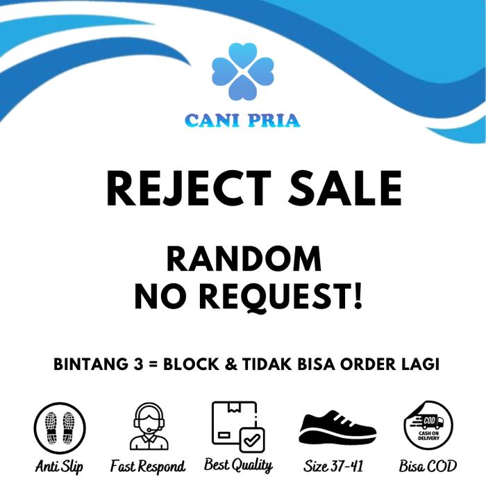 SepatuPriaCani Barang Reject Sale Sepatu & Sandal Reject