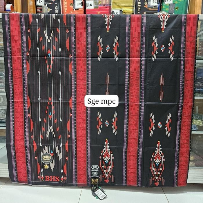 SGE Songket Gunung exclusif Motif Unik Warna Hitam Merah Sge Mpc Kualitas Premium