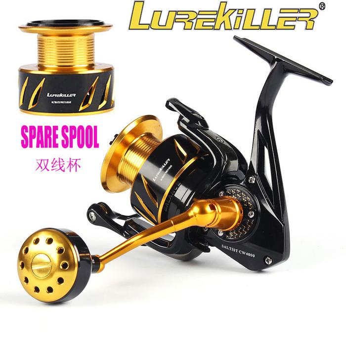 Lurekiller Saltist CW3000/CW4000 Metal Spinning Reel With Spare Metal