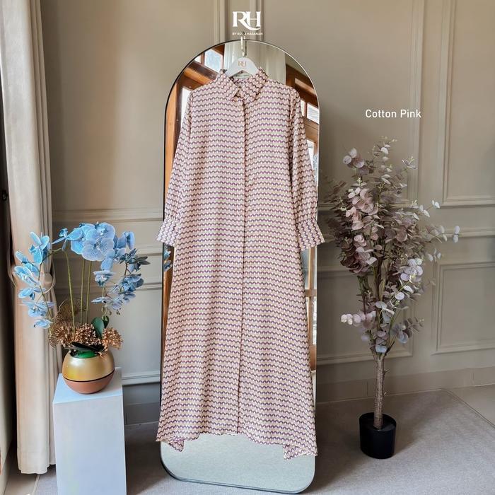 Rh Col Citra Dress New Monogram ( Gamis Baru, Gamis Muslim, Gamis Lebaran, Gamis Silky, Gamis Kondan