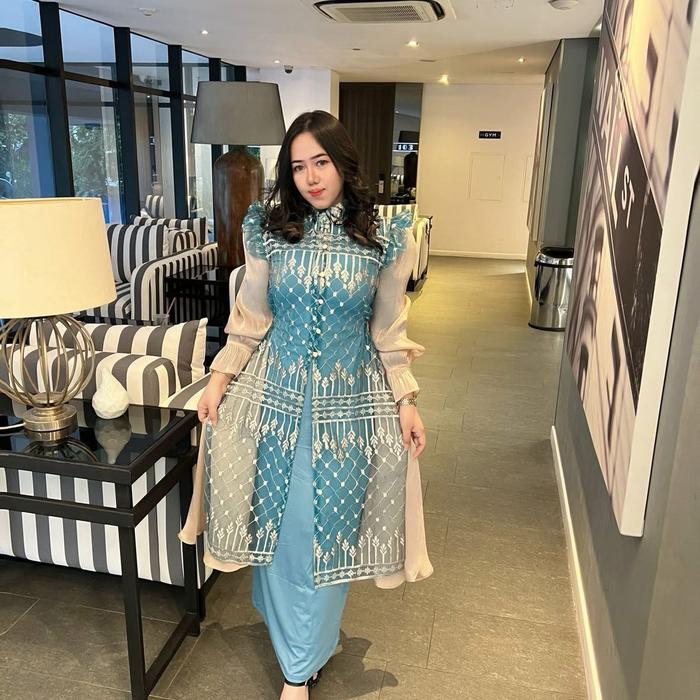 Gamis Tile x Shimmer | Lepas Pasang | Gamis Terbaru