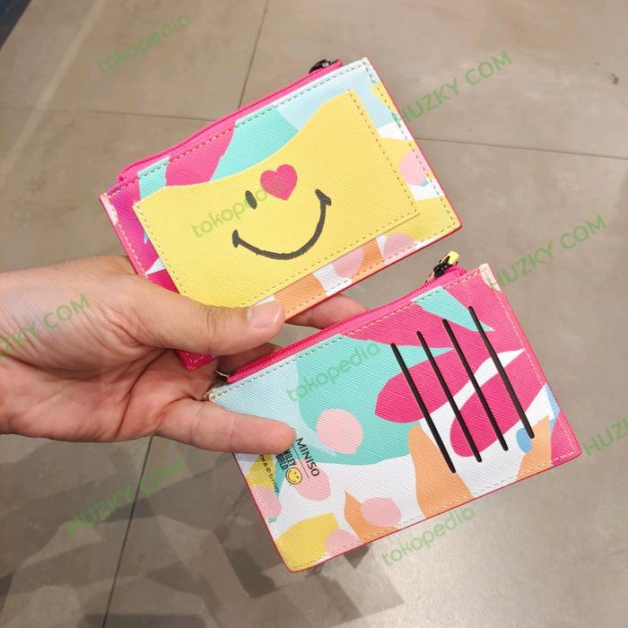TERMURAH MINISO Dompet Koin SmileyWorld Collection ( Kotak / Bulat )