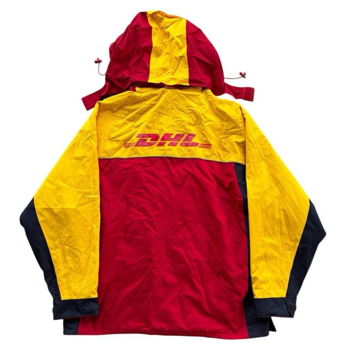 Jacket DHL Vintage merah kuning