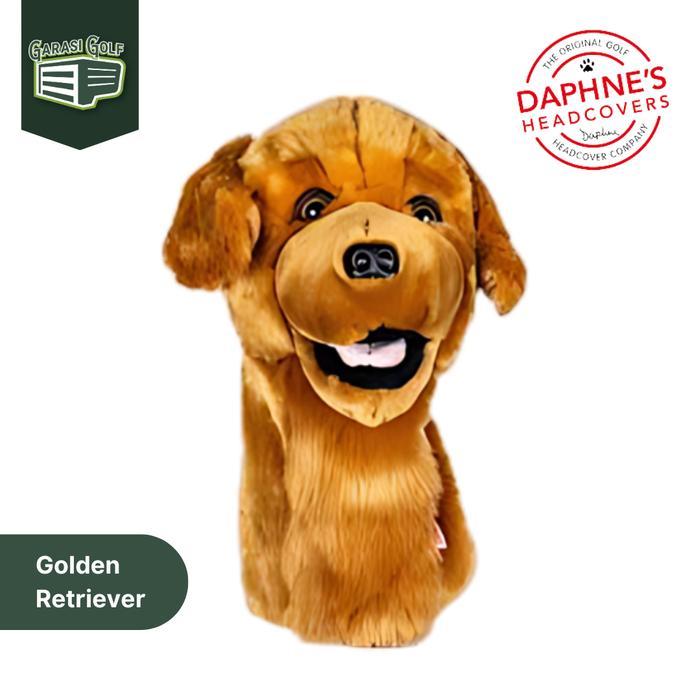 PREMIUM Daphne's Headcover Golden Retriever - Sarung Stick Golf Club Binatang Boneka Lucu