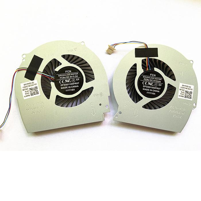 Kipas Pendingin Pendingin GPU CPU Baru untuk Dell 15R 7566 7567 7000