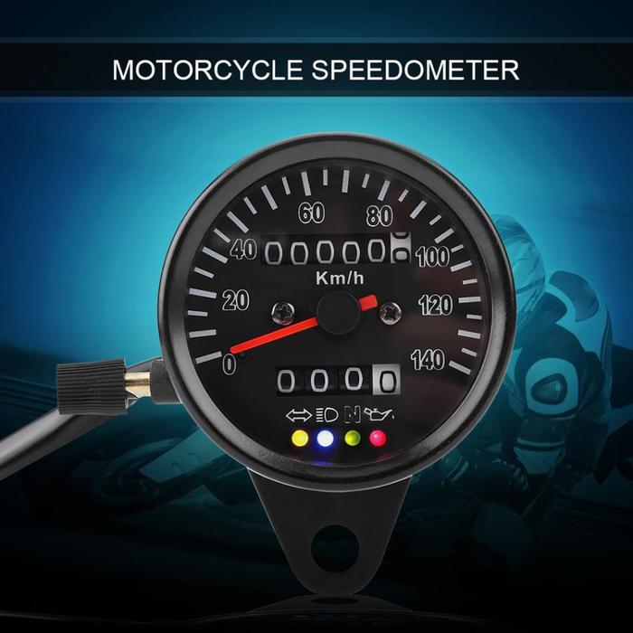 60mm Sepeda Motor Speedometer Motor Tachometer Odometer Speedometer