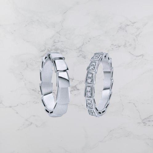 Cincin nikah emas & paladium pria wanita gratis ukir nama