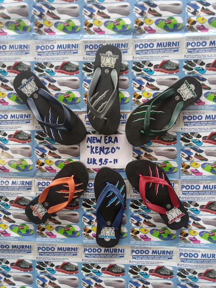 Sandal Jepit Unisex Pria/Wanita Kenzo Original - Bahan Karet, Anti Slip, Nyaman, dan Awet