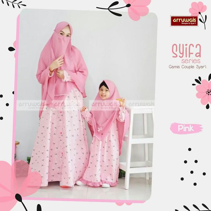 Gamis Katun Jepang Ory Couple Ibu dan Anak "SYIFA SERIES" By ARRUWAIS