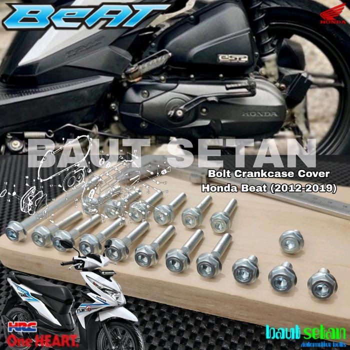 Sale Baut Set Blok Cvt Motor Honda Beat 2013-2020 Mode Dua Kunci