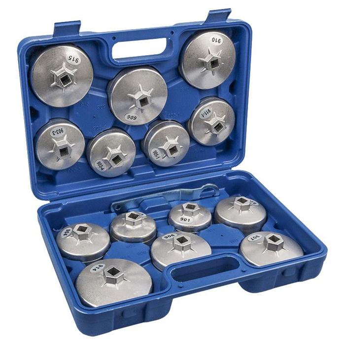 Set Oil Filter Pliers Wrench Aluminum Alloy Cup Type Oil Filter