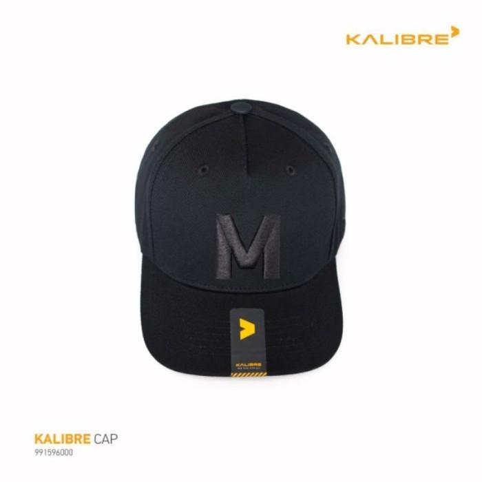 Topi Pria Kalibre Caps 991596000 Black Huruf L Hitam Original 100%