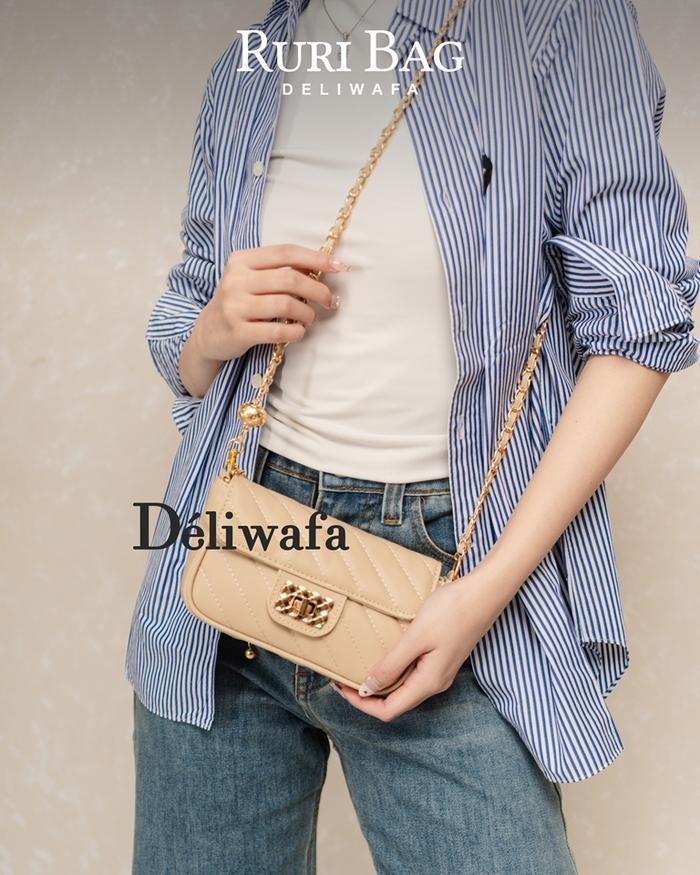 Deliwafa - Tas Fashion Slingbag Premium Wanita Selempang Ruri