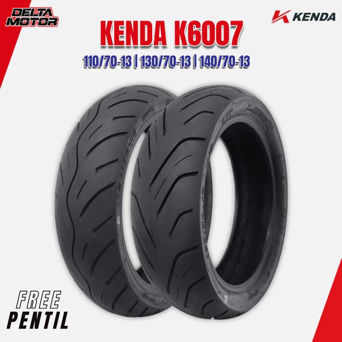 KENDA K6007 RING 13 RING 14 110/70 130/70 140/70 Ban luar Motor Tubeless FREE PENTIL ORIGINAL NMAX P