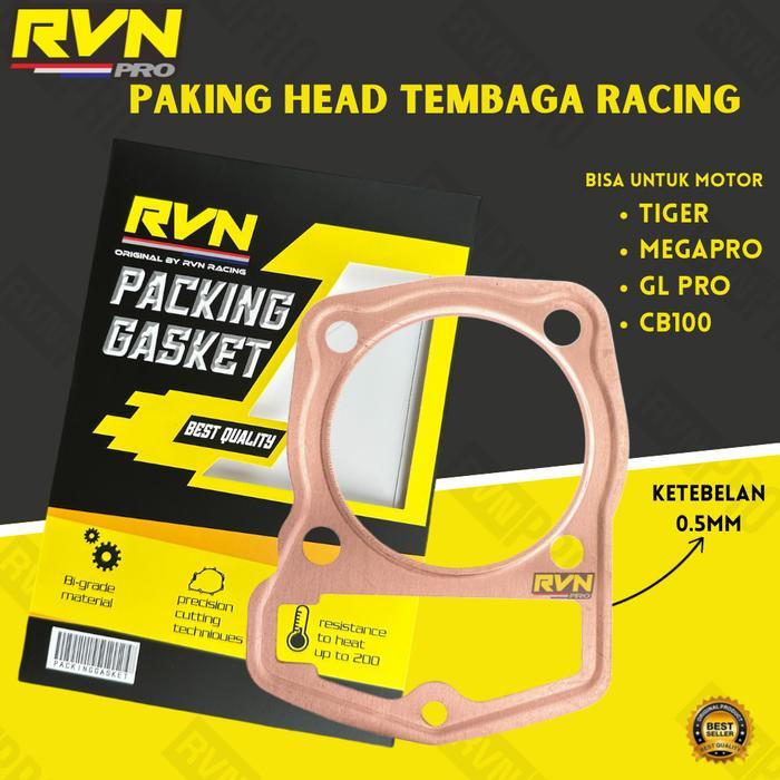 PERPAK GASKET PAKING PACKING BLOK HEAD HED TEMBAGA TIGER MEGAPRO OLD GL PRO CB 100 64 65 66 67 68 69