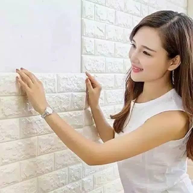 Wallpaper Dinding Speeds Murah Wallpaper Dinding Kamar 3D Stiker Foam Bata Batu Walpaper 205-01