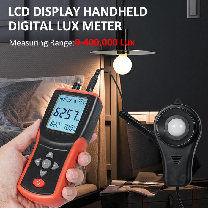 Digital Lux Meter 400,000 Lux Digital LCD Pocket Light Meter Lux/FC Measure Tester illuminometer Sen