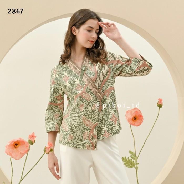 Pikoi_Id | Baju Batik Wanita Modern / Batik Kantor Murah / Atasan Batik Kerja 791