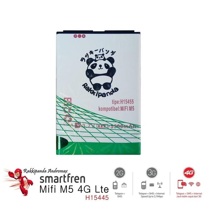 Baterai Modem Smartfren Mifi M5 4G Lte H15445 Double IC Protection Rakki panda