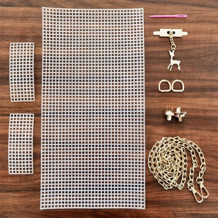 Paket DIY Tas Rajut Tapestry Kanvas / paket diy tas rajut kanvas / set diy tas kanvas / paket diy t