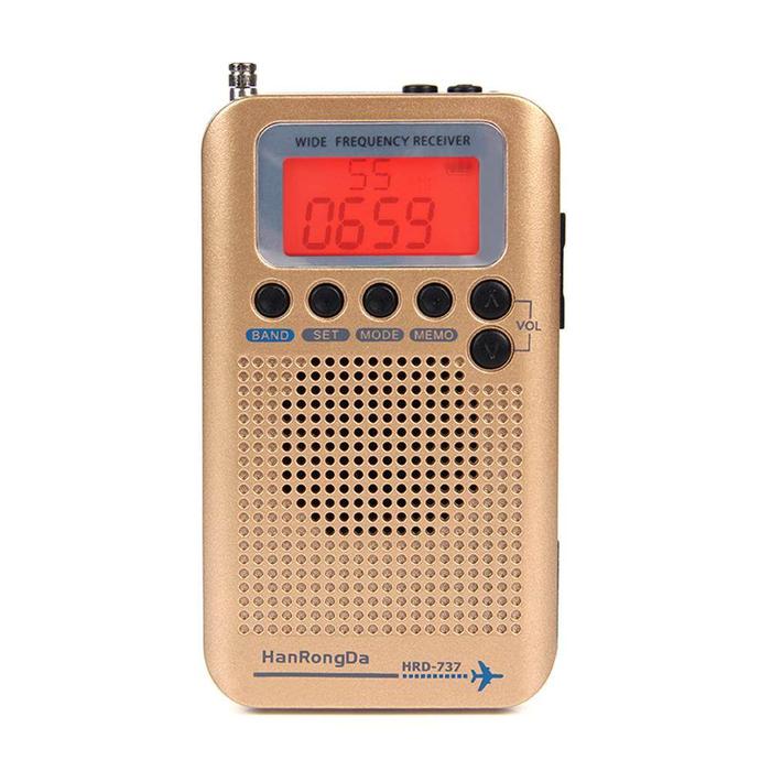 Hanrongda HRD-737 Portabel Full Band Pesawat Radio Penerima Sinyal